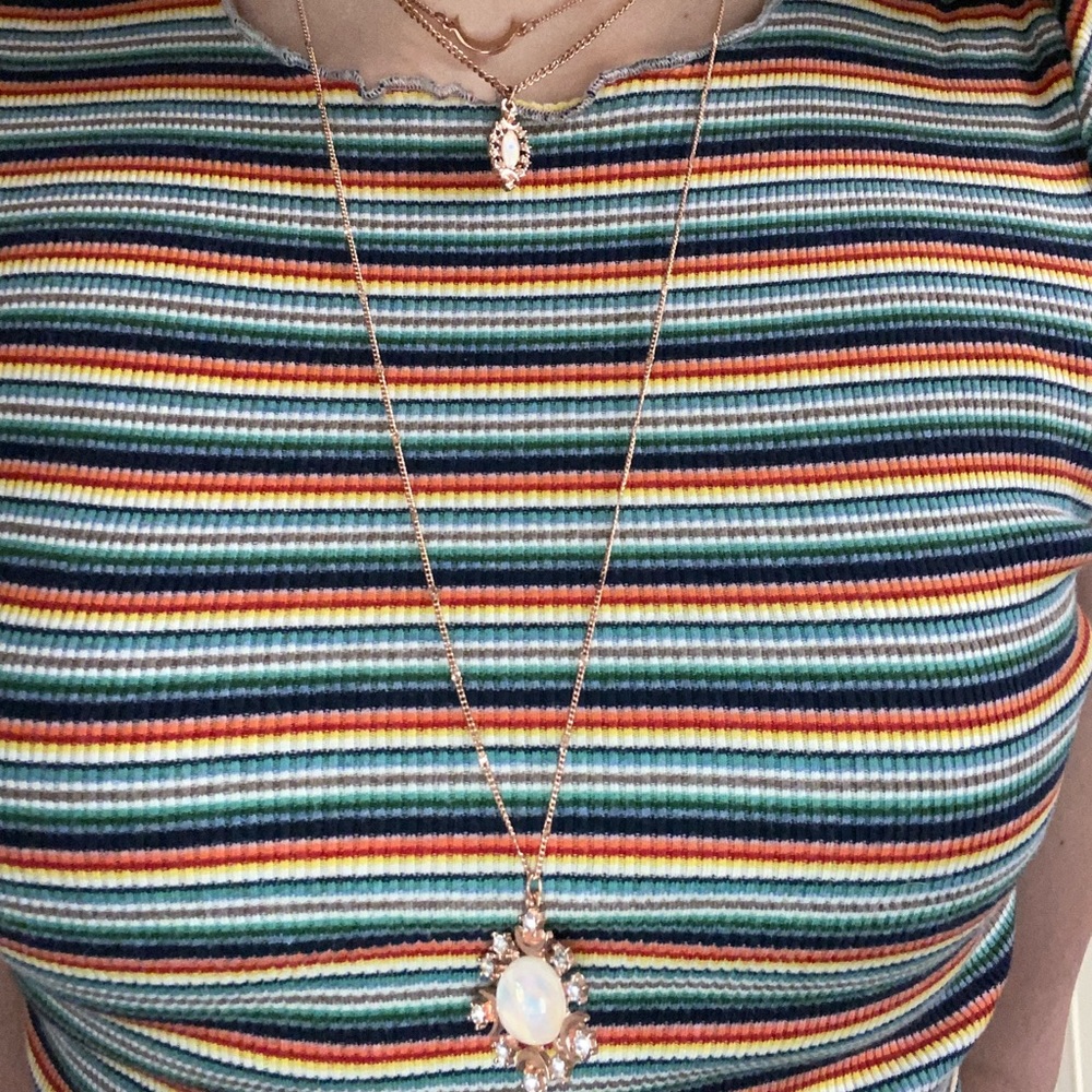 American Eagle Rose Gold Layered Necklace